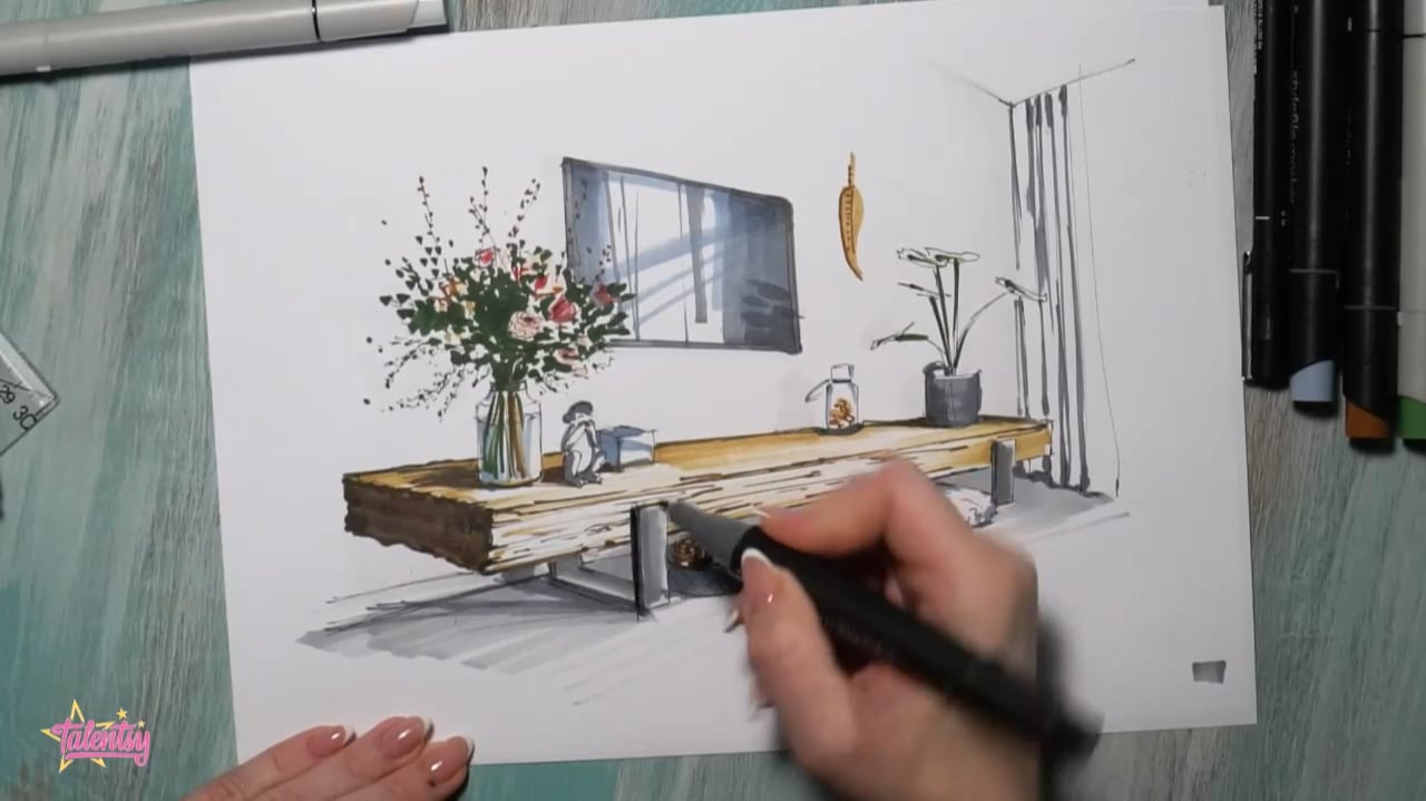 Схема рисования мебели для детей. Увлекательные занятия: как нарисовать комнату.