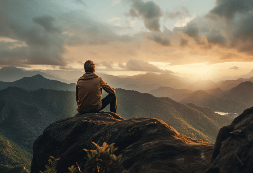 Интроверт на скале