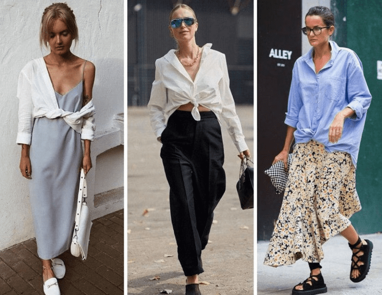 Как красиво завязать подол рубашки