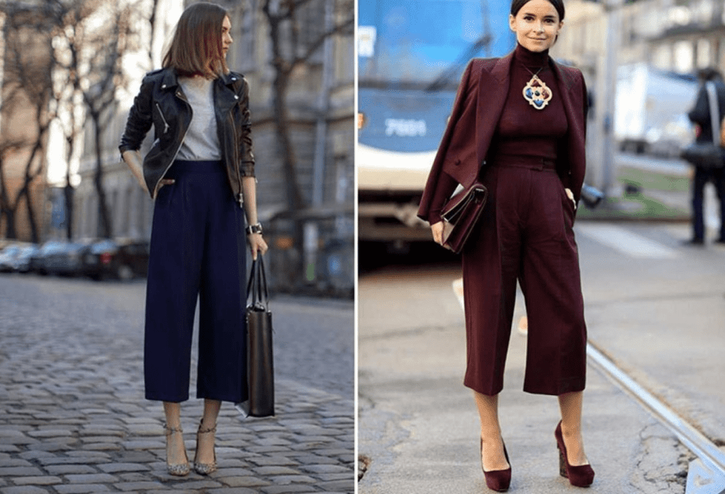 С какой обувью носить кюлоты